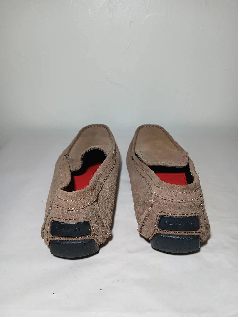 Bugatchi Tan Suede Slip-on Driving Loafers Sz. 8